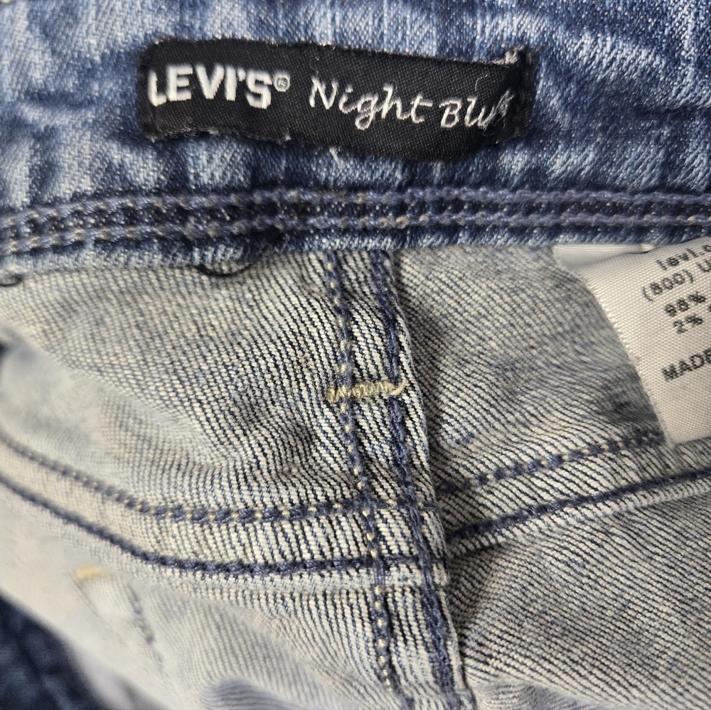Levis Jeans Womens Size 10M Night Blues Embellished Silver Tab Y2K See Condition - Picture 3 of 15